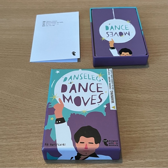 Flying Tiger Copenhagen Other - Dance Moves Card Game from Denmark Flying Tiger Copenhagen Memory Challenge 4+